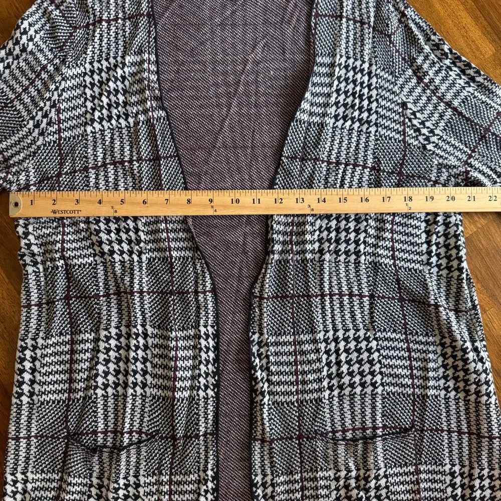 EUC Joseph A. Plaid Open-Front Cardigan Sweater in Size XL!